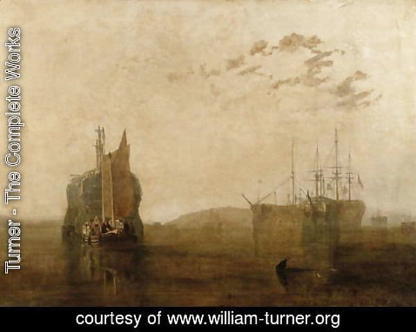 Turner - Hulks on the Tamar, c.1812