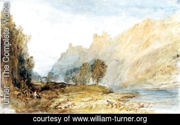Turner - Bruderburgen on the Rhine, 1817