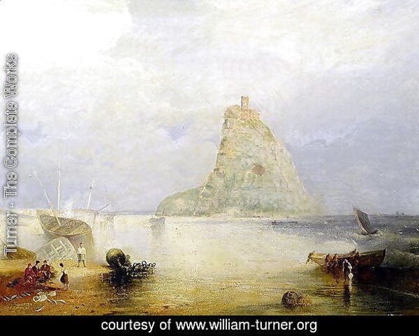 Turner - The Complete Works - St. Michaels Mount, Cornwall, 1834 - william- turner.org
