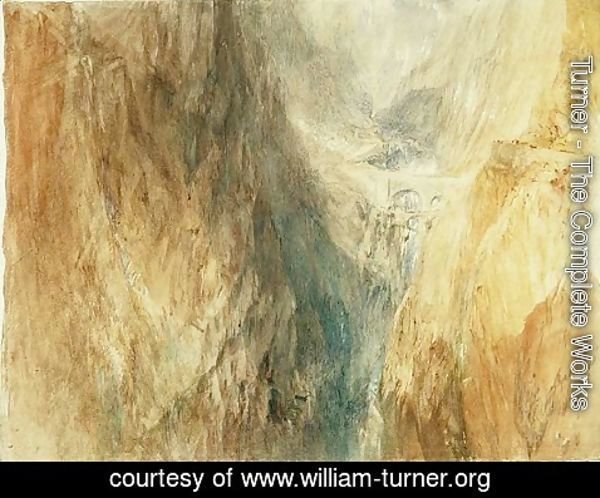 Turner - The Devils Bridge, St. Gotthard, c.1841