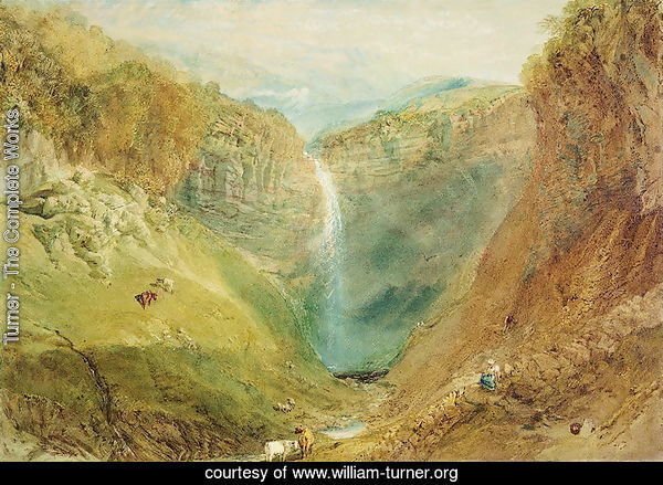 Hardraw Fall, Yorkshire, c.1820