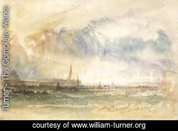 Turner - Storm at Sunset, Venice, c.1840