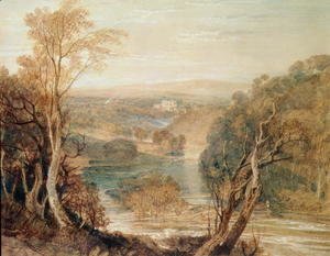 Turner - The River Wharfe with a distant view of Barden Tower