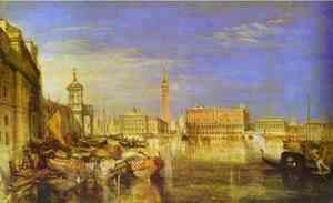 Bridge of Signs, Ducal Palace and Custom-House, Venice_ Canaletti Painting
