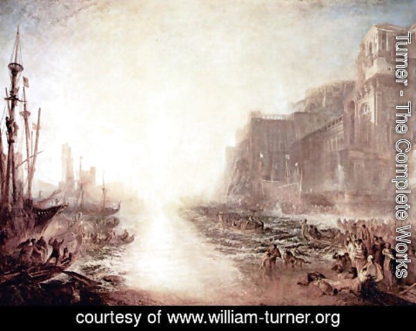 Turner - Regulus breaks open from Rome