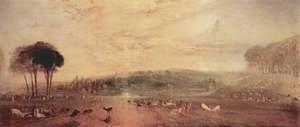 Turner - The lake, Petworth, sunset and goats