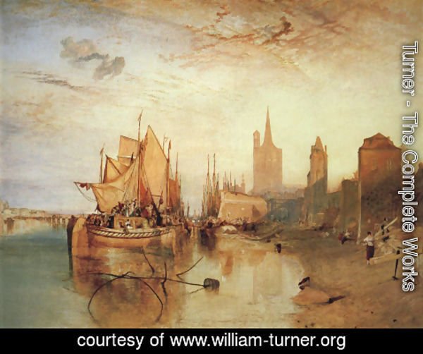 Turner - Cologne The Arrival of a Packed Boat Evening 1826