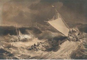Turner - A shipwreck, by C. Turner