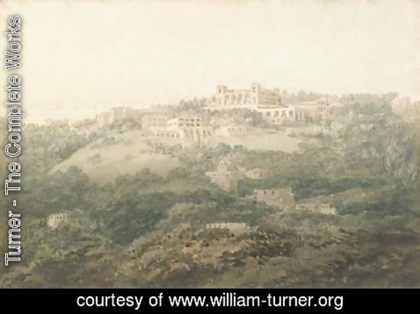 Turner - An Italian landscape, possibly Frascati