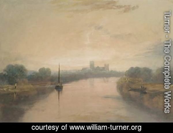 Turner - On the River Ouse, with a view of York Minster in the distance