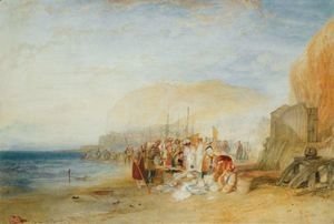 Turner - Hastings Fish Market On The Sands, Early Morning