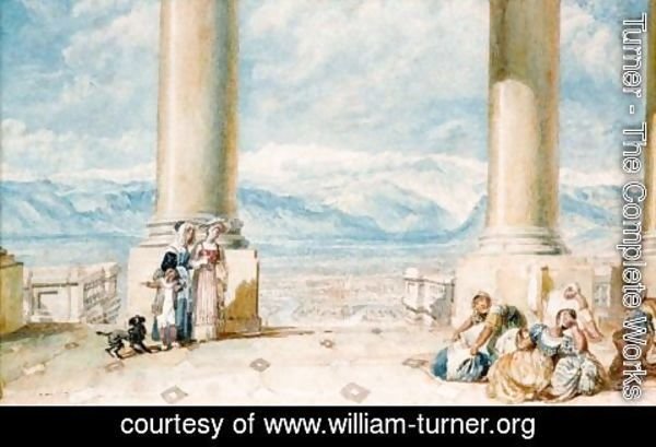 Turner - Turin, From The Portico Of The Superga Church