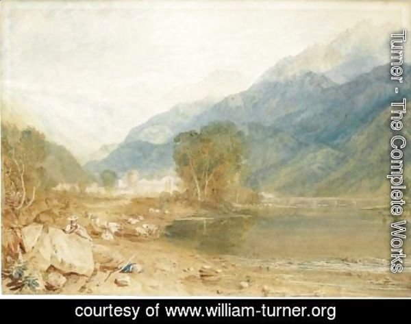 Turner - A View From The Castle Of St. Michael, Bonneville, Savoy, From The Banks Of The Arve River