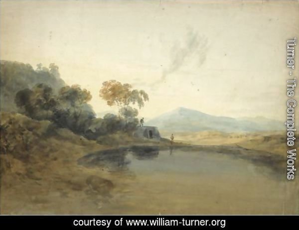 Open Landscape With A Kiln And Mountains Beyond
