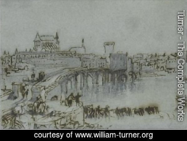 Turner - The Bridge At Vernon, From Vernonnet