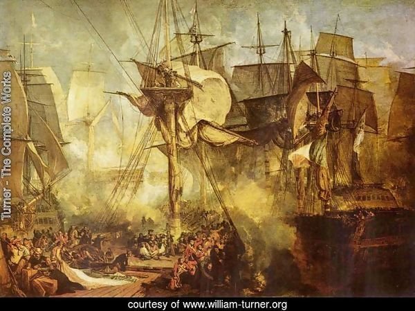 The Battle of Trafalgar, as seen from the from the Victory