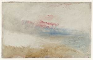 Turner - Red Sky over a Beach