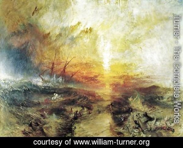Turner - Slavers Throwing Overboard The Dead And Dying   Typhoon Coming On