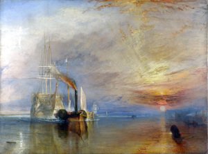 Turner - The 'Fighting Temeraire' tugged to her Last Berth to be broken up 1838-39