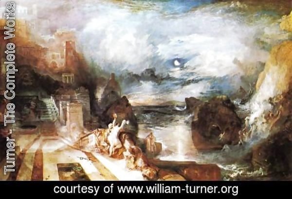 Turner - The Parting Of Hero And Leander   From The Greek Of Musaeus